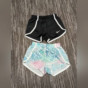 Nike Kids Black and Pastel Shorts Set Size 18 Months